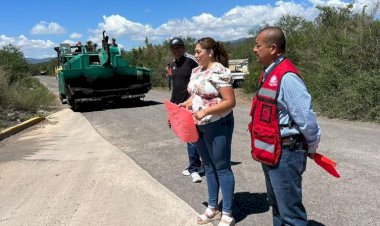 Arranca programa de bacheo carretero en Armadillo de los Infante, San Luis Potosí