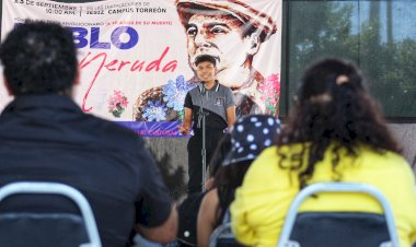 Antorchistas de Coahuila recuerdan a Pablo Neruda