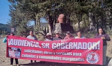 Desde distintos puntos de Hidalgo, antorchistas piden audiencia con el gobernador