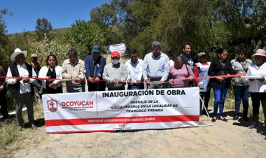Ayuntamiento de Ocoyucan inaugura obras de drenaje en Francisco Sarabia