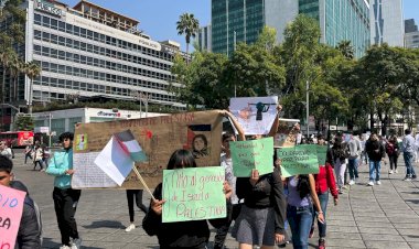 Antorchismo nacional protesta contra el genocidio israelí de palestinos