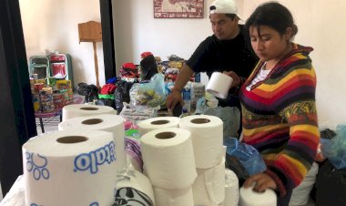 Antorchistas poblanos continúan recolectando víveres para Guerrero
