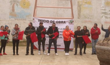 Alcaldesa antorchista inaugura obra en primaria de Cañada Morelos