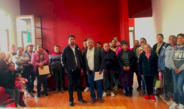 Antorchistas solicitan obras al Ayuntamiento de Saín Aíto