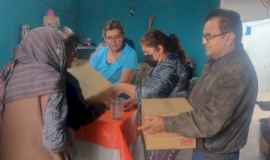 Entrega Antorcha apoyo alimentario a familias vulnerables en Villa de Pozos