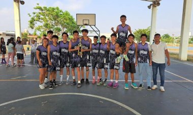 Clubes antorchistas organizan torneo de basquetbol