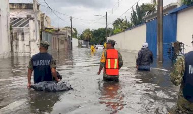 Imparables lluvias en Quintana Roo; hay evacuados, casas dañadas y calles cerradas