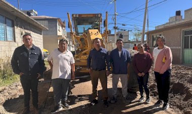 Pachuqueños organizados en Antorcha logran pavimentación de calles