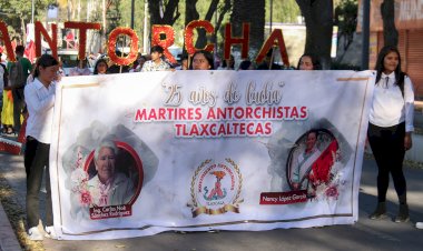 Antorcha conmemora a mártires en Tlaxcala