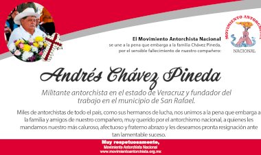 ESQUELA | Andrés Chávez Pineda