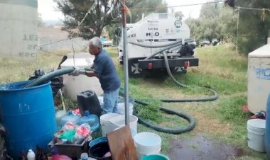 Antorcha lleva agua a familias de Tlalpan, CDMX