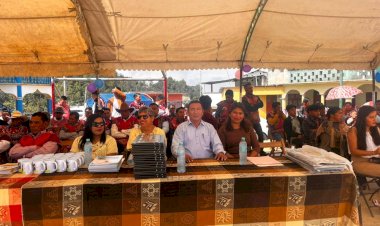 En Elambó, Zinacantán, se llevó a cabo la ceremonia de clausura del ciclo escolar 2025