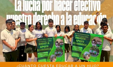 Padres y alumnos construyen aulas de telesecundaria en Acapulco