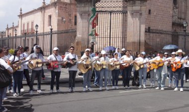 Con cultura protestan en Morelia por ataques a estudiantes de Oaxaca