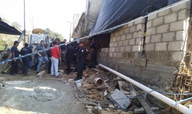 Derrumbe en Zacualtipán deja 4 personas lesionadas